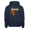 Conviction Cockroach Character Comfort Adult Hoodie - navy