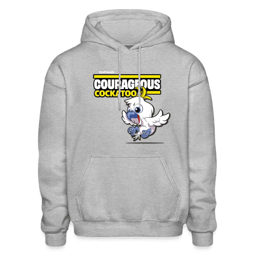 Courageous Cockatoo Character Comfort Adult Hoodie - heather gray