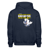 Courageous Cockatoo Character Comfort Adult Hoodie - navy