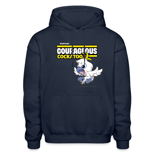 Courageous Cockatoo Character Comfort Adult Hoodie - navy