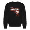 Courteous Coyote Character Comfort Adult Crewneck Sweatshirt - black