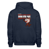 Courteous Coyote Character Comfort Adult Hoodie - navy