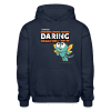 Daring Dragonfly Character Comfort Adult Hoodie - navy