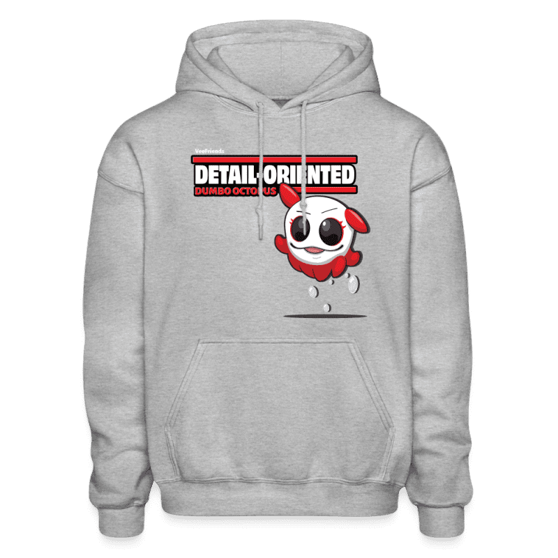 Detail-Oriented Dumbo Octopus Character Comfort Adult Hoodie - heather gray