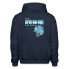 Determined Dolphin Character Comfort Adult Hoodie - navy