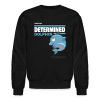 Determined Dolphin Character Comfort Adult Crewneck Sweatshirt - black