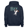 Dialed In Dog Character Comfort Adult Hoodie - navy