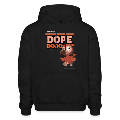 Dope Dodo Character Comfort Adult Hoodie - black