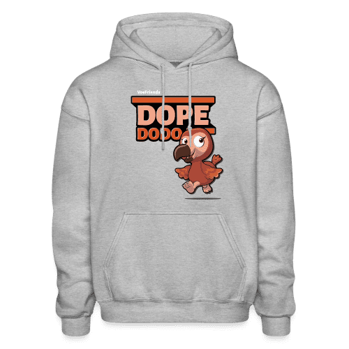 Dope Dodo Character Comfort Adult Hoodie - heather gray