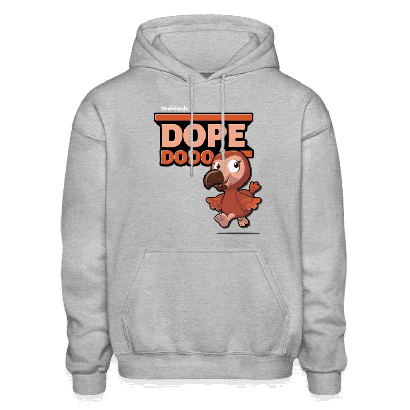 Dope Dodo Character Comfort Adult Hoodie - heather gray