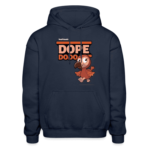 Dope Dodo Character Comfort Adult Hoodie - navy