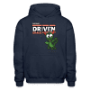 Driven Dragon Character Comfort Adult Hoodie - navy