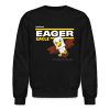 Eager Eagle Character Comfort Adult Crewneck Sweatshirt - black