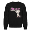 Earnest Ermine Character Comfort Adult Crewneck Sweatshirt - black