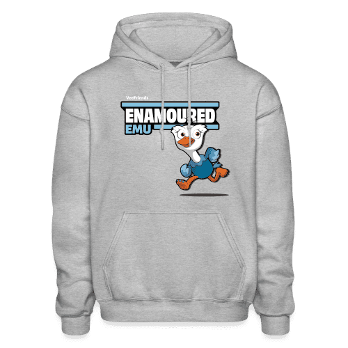 Enamoured Emu Character Comfort Adult Hoodie - heather gray