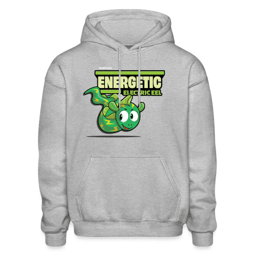 Energetic Electric Eel Character Comfort Adult Hoodie - heather gray