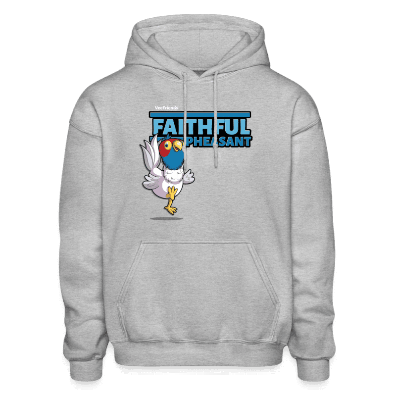 Faithful Pheasant Character Comfort Adult Hoodie - heather gray