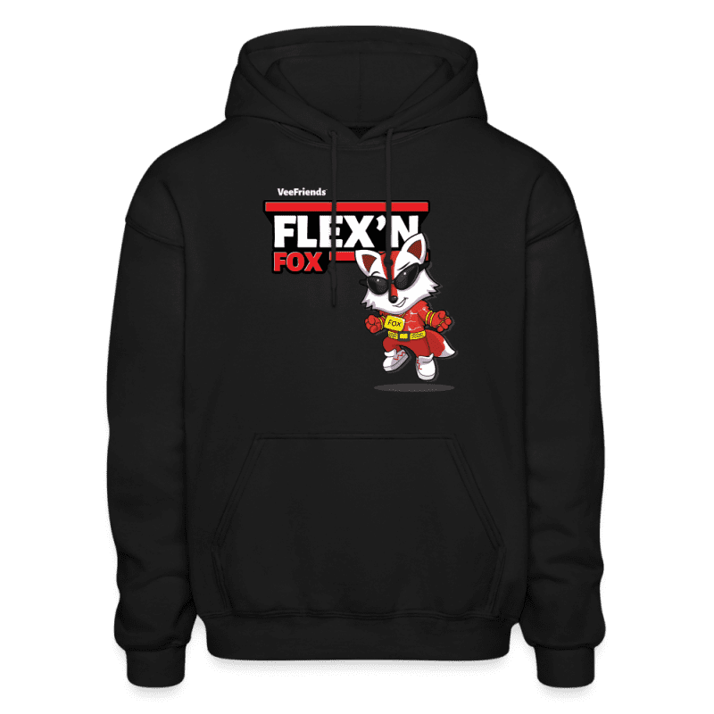 Flex’n Fox Character Comfort Adult Hoodie - black