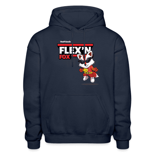 Flex’n Fox Character Comfort Adult Hoodie - navy