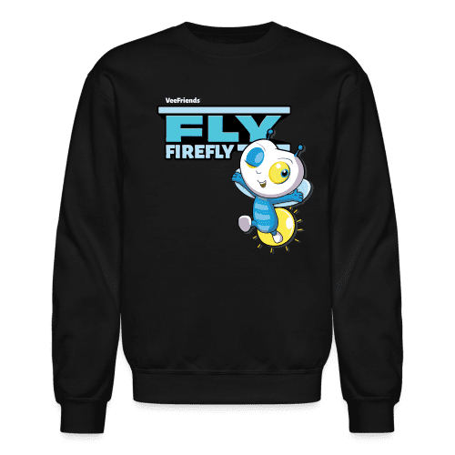 Fly Firefly Character Comfort Adult Crewneck Sweatshirt - black