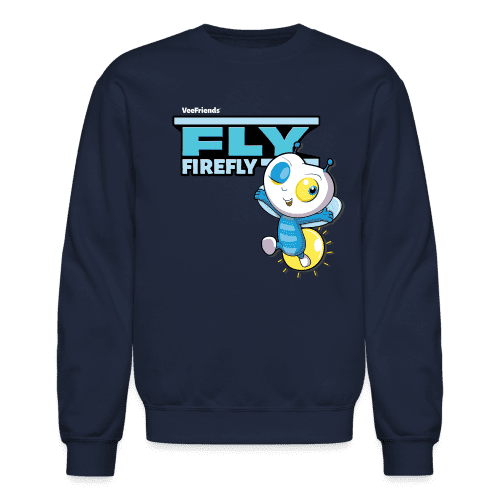 Fly Firefly Character Comfort Adult Crewneck Sweatshirt - navy