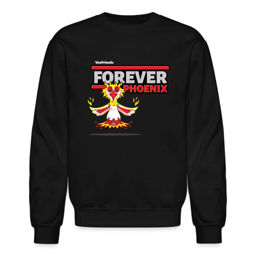 Forever Phoenix Character Comfort Adult Crewneck Sweatshirt - black