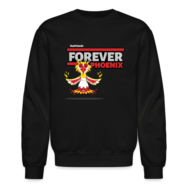 Forever Phoenix Character Comfort Adult Crewneck Sweatshirt - black