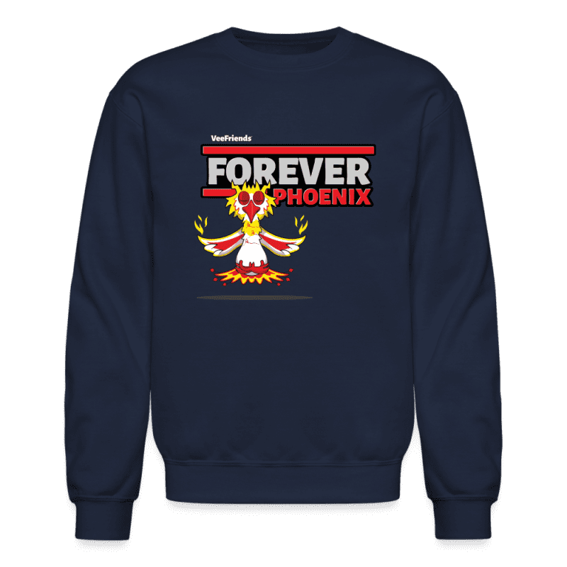 Forever Phoenix Character Comfort Adult Crewneck Sweatshirt - navy