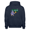 F.U. Monday Mole Character Comfort Adult Hoodie - navy