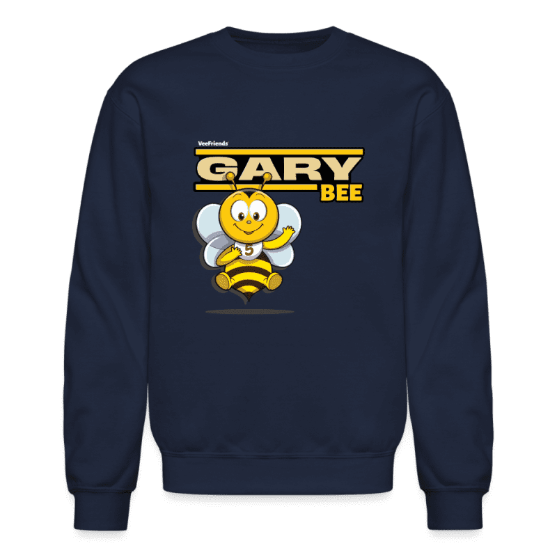 Gary Bee Character Comfort Adult Crewneck Sweatshirt - navy