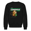 Generous Gerbil Character Comfort Adult Crewneck Sweatshirt - black