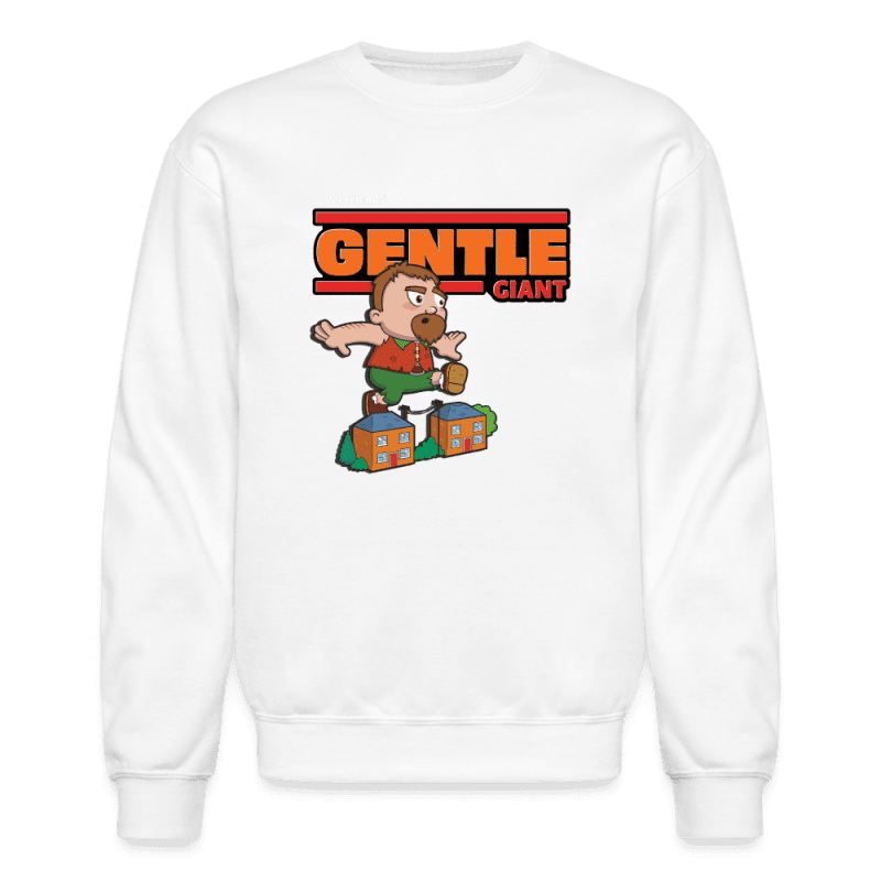 Gentle Giant Character Comfort Adult Crewneck Sweatshirt - white