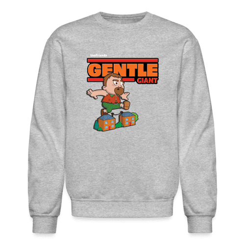 Gentle Giant Character Comfort Adult Crewneck Sweatshirt - heather gray