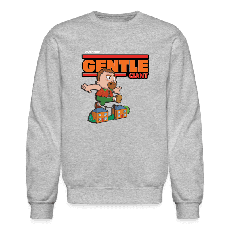 Gentle Giant Character Comfort Adult Crewneck Sweatshirt - heather gray