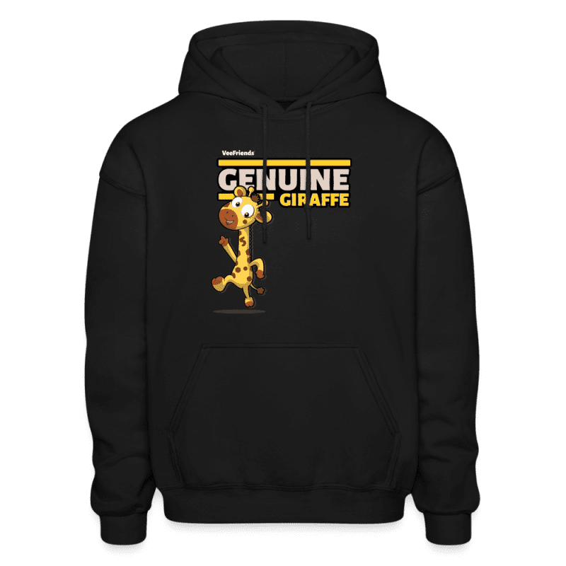 Genuine Giraffe Character Comfort Adult Hoodie - black