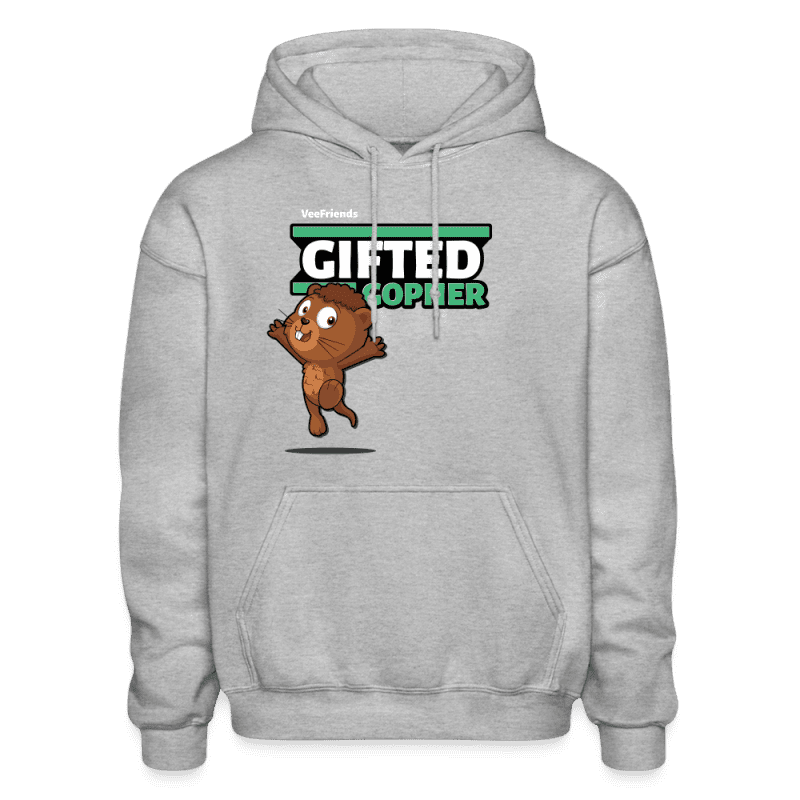 Gifted Gopher Character Comfort Adult Hoodie - heather gray