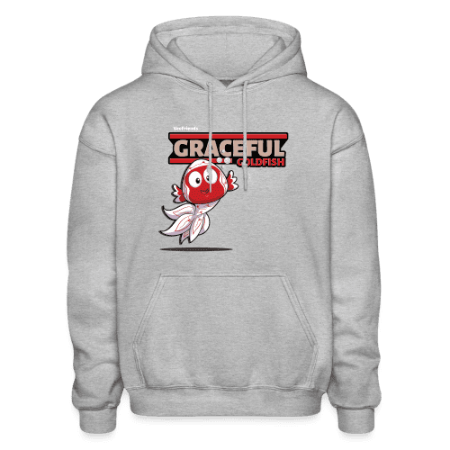 Graceful Goldfish Character Comfort Adult Hoodie - heather gray