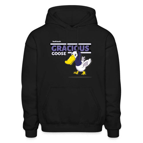 Gracious Goose Character Comfort Adult Hoodie - black