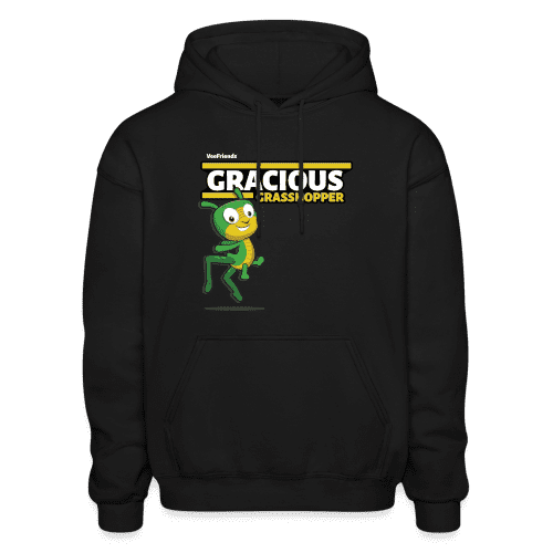 Gracious Grasshopper Character Comfort Adult Hoodie - black