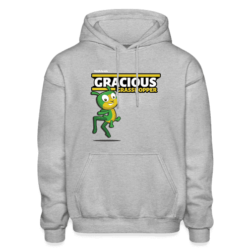 Gracious Grasshopper Character Comfort Adult Hoodie - heather gray