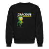 Gracious Grasshopper Character Comfort Adult Crewneck Sweatshirt - black