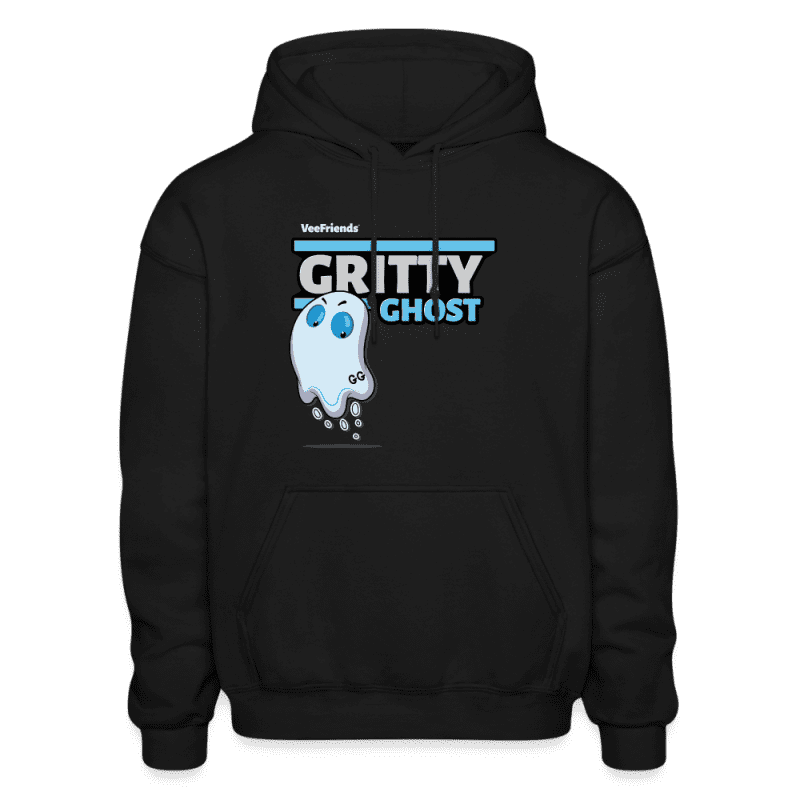 Gritty Ghost Character Comfort Adult Hoodie - black