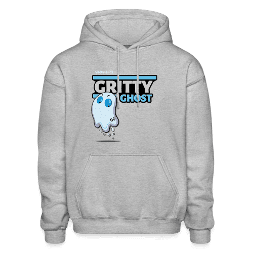 Gritty Ghost Character Comfort Adult Hoodie - heather gray