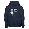 Gritty Ghost Character Comfort Adult Hoodie - navy