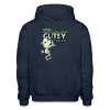 Gutsy Gecko Character Comfort Adult Hoodie - navy