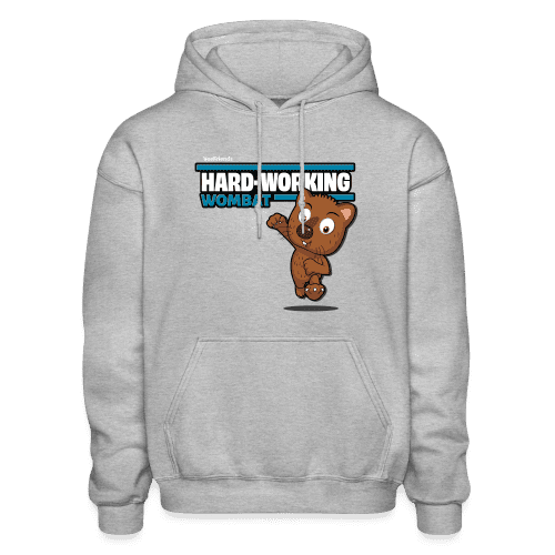 Hard-Working Wombat Character Comfort Adult Hoodie - heather gray