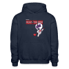 Heart-Trooper Character Comfort Adult Hoodie - navy