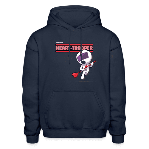 Heart-Trooper Character Comfort Adult Hoodie - navy