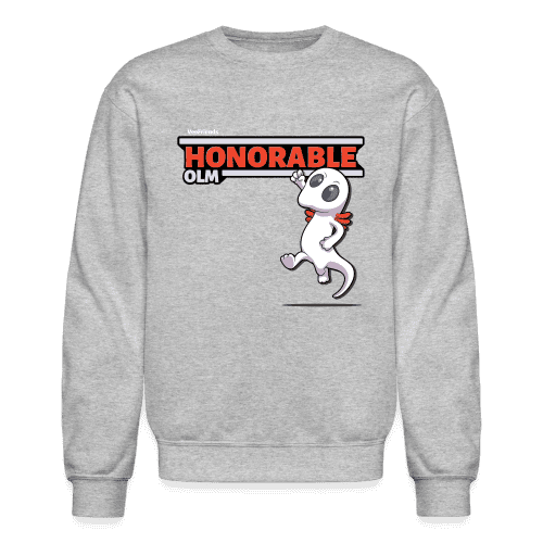 Honorable Olm Character Comfort Adult Crewneck Sweatshirt - heather gray