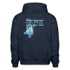 Helpful Hippo Character Comfort Adult Hoodie - navy